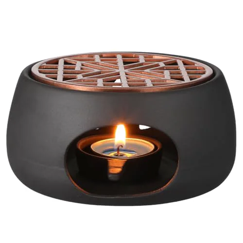 Modern 1 Set Ceramic Teapot Warmer Heating Base Smooth