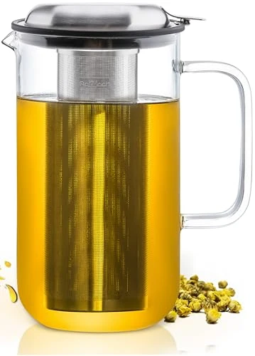 Luxury 51oz Glass Teapot with Infuser 51 Count Refined
