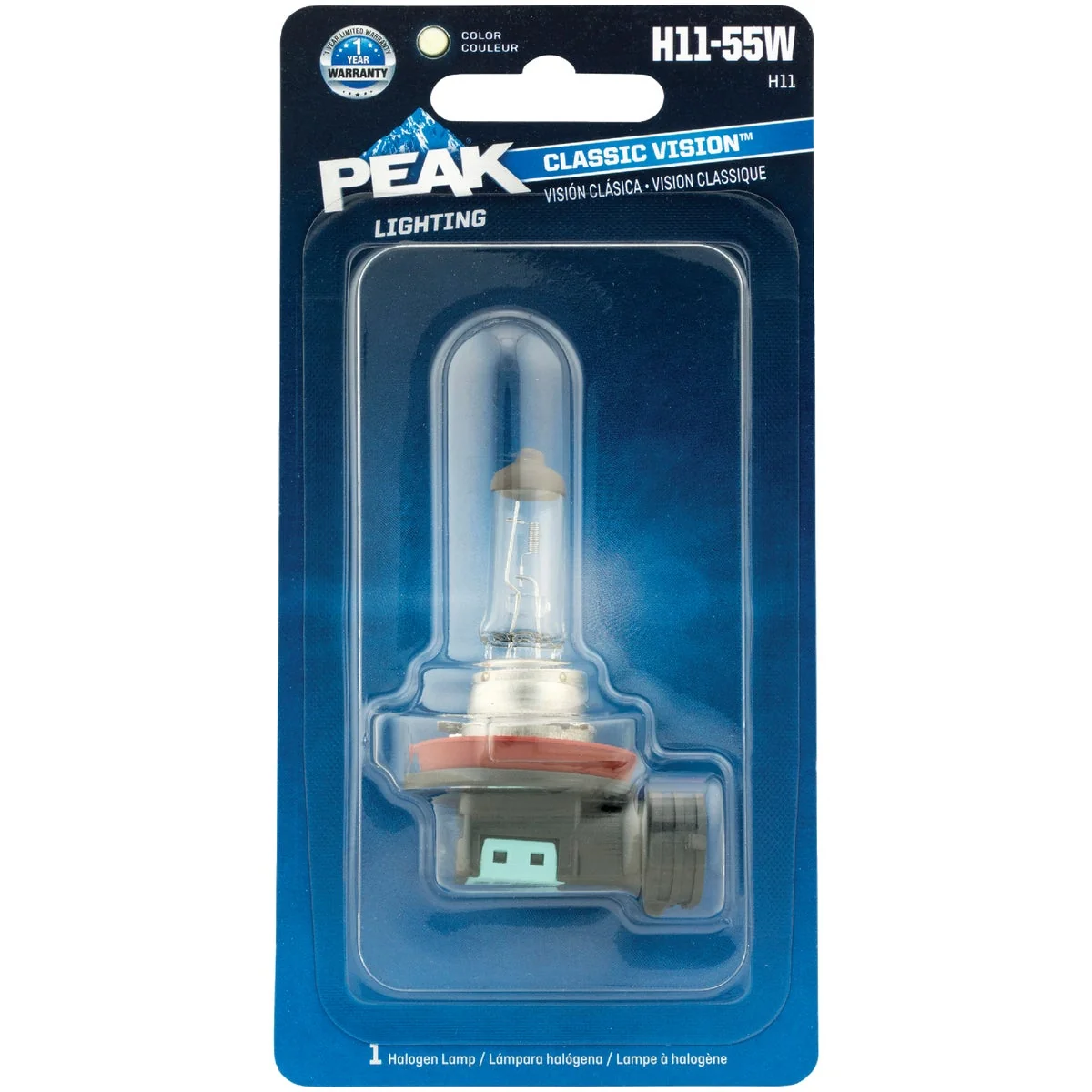 Trusted PEAK Classic Vision H11-55W 12V Halogen Automotive Bulb Relaxed