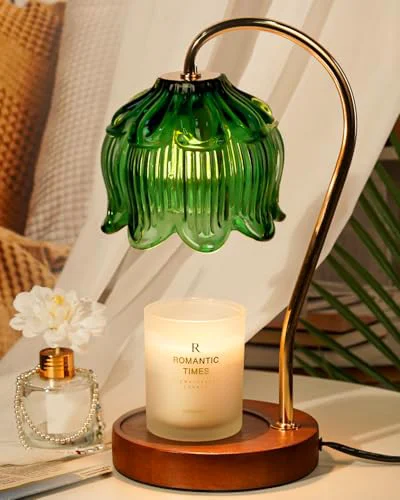 High-Quality Green Candle Warmer Lamp with Timer High-Grade