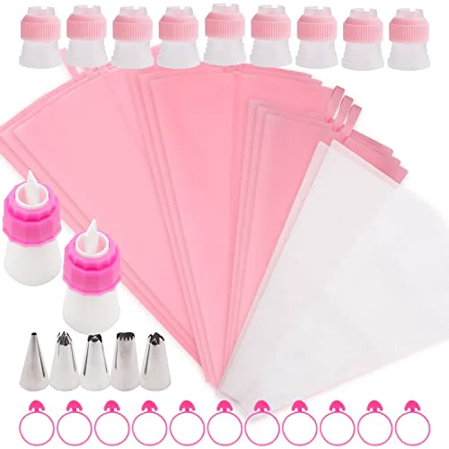 Casual 38PCS Silicone Pastry Bags Set Long-Lasting
