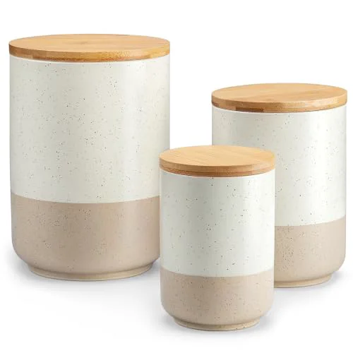 Secure Sabine Kitchen Canister Set of 3 User-Friendly
