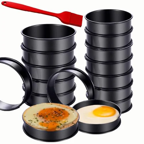 Original Design 16Packs English Muffin Rings Crumpet Rings NONSTICK Effective
