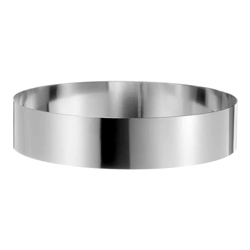 Dependable Round Cake Ring 9 x 2 Inch Seamless Stainless Steel Pastry Mousse Dessert Ring Mirror Coating for Baking Cooking Making Tool Stylish
