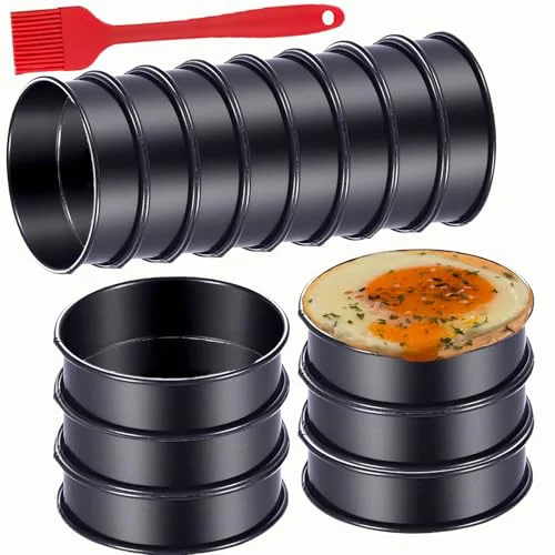 Advanced 12Packs Crumpet Rings NONSTICK English Muffin Ring 4 Inch Reliable