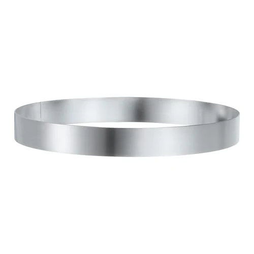 Clean Round Cake Ring 6.3 x 1 Inch Seamless Stainless Steel Pastry Mousse Dessert Ring Mirror Coating for Baking Cooking English Muffins Crumpet Making Tool Environmentally Friendly