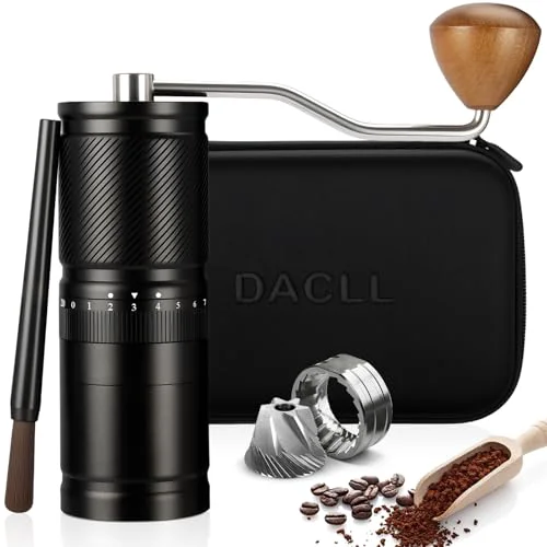 Quality Manual Coffee Grinder with Numerical External Adjustable Setting Secure