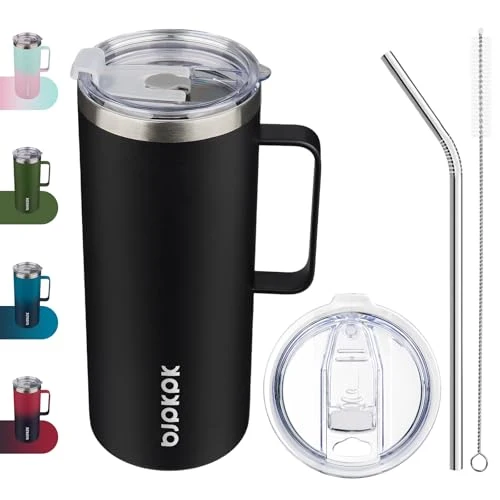 Long-Lasting 32oz Insulated Coffee Mug with Handle Enhanced
