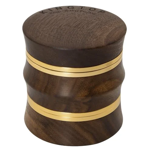 Comfortable Grinder Large 2.6 Walnut Wood Aluminum Manual Grinder Easy-to-Use