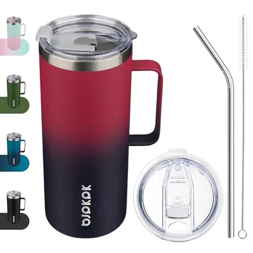 Easy-to-Use 32oz Insulated Coffee Mug with Handle Eco-Friendly