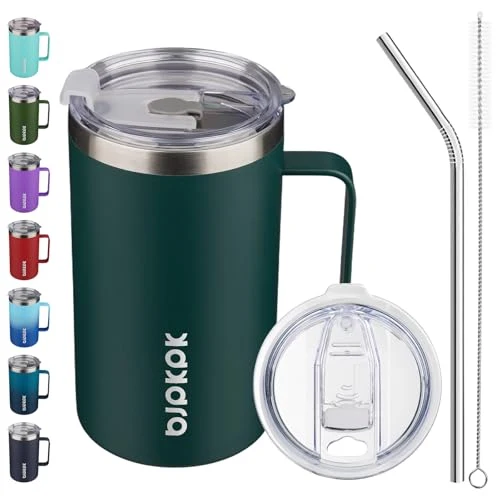 Professional 25oz Insulated Coffee Mug with Handle Reusable