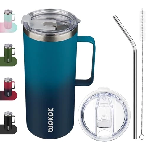 Exclusive 32oz Insulated Coffee Mug with Handle Soft