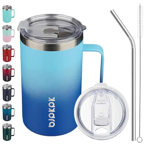 Enhanced 25oz Insulated Coffee Mug with Handle Classic