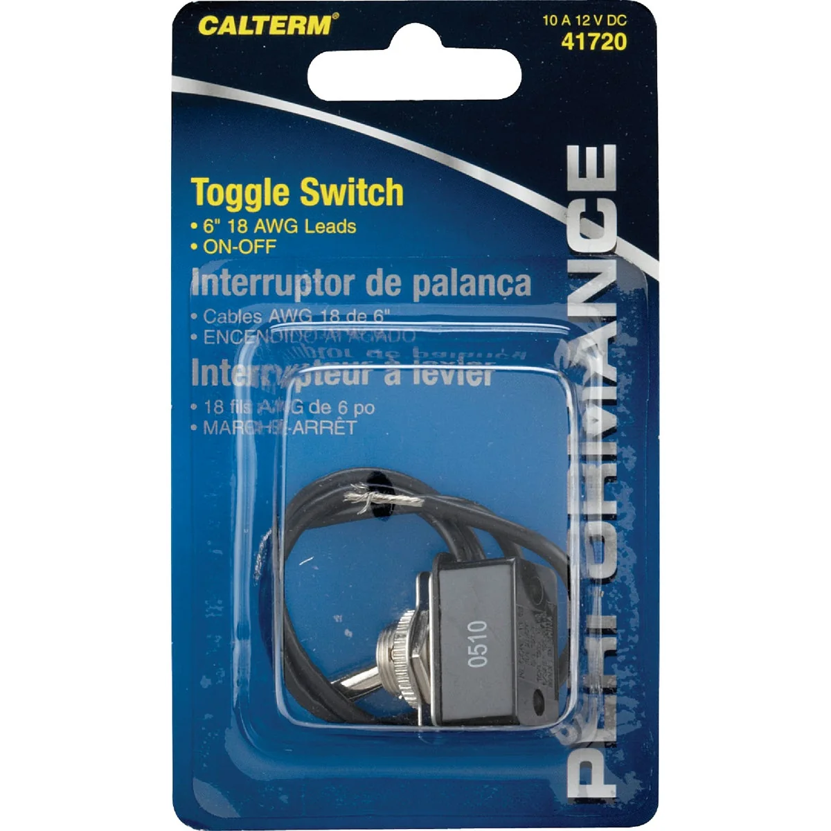 Original Design Calterm Pre-Wired Metal Wire Ends 10A Toggle Switch Fine