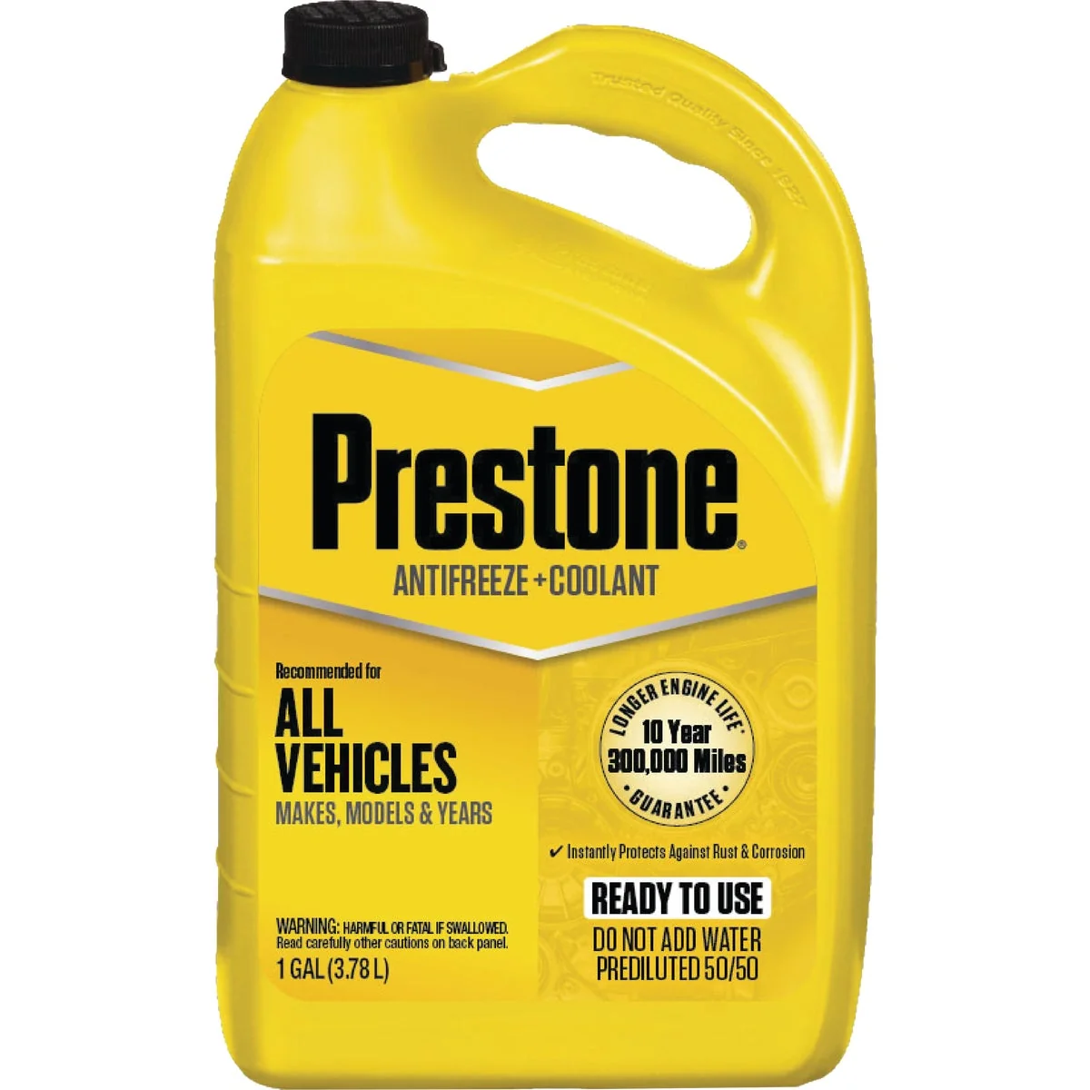 Fine Prestone Gallon 50 50 Pre-Diluted -84 F to 276 F Automotive Antize Secure