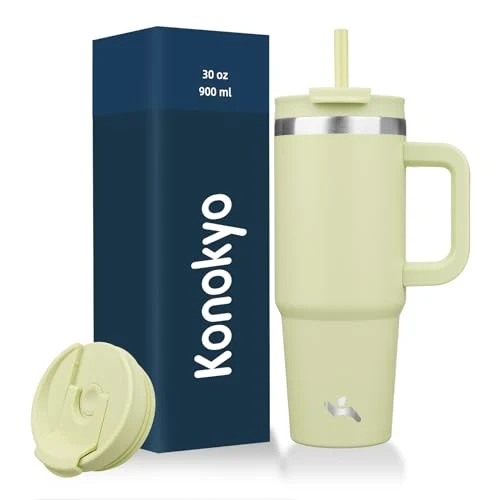 Healthy 30 oz Insulated Tumbler Water Bottle with Handle Original