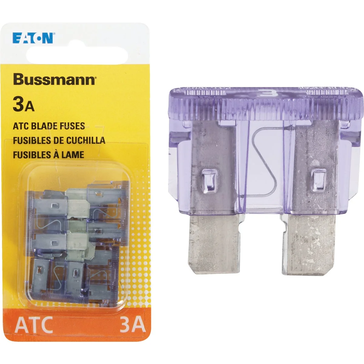 Green Bussmann 3-Amp 32-Volt ATC Blade Automotive Fuse 4-Pack Proven