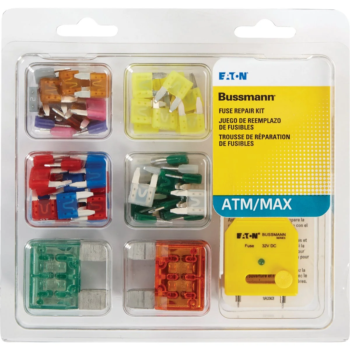 Lightweight Bussmann ATM MAX FT Blade Fuse Assortment 64-Piece World-Class