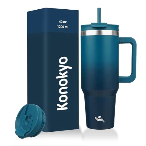 Unique 40 oz Insulated Tumbler Water Bottle with Handle Outstanding