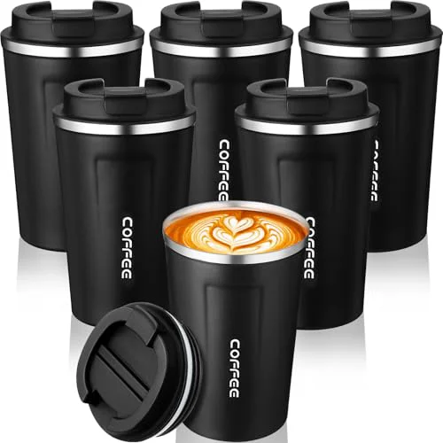 Casual 6 Pack 12oz Travel Coffee Mugs Insulated 6 Count Comfortable