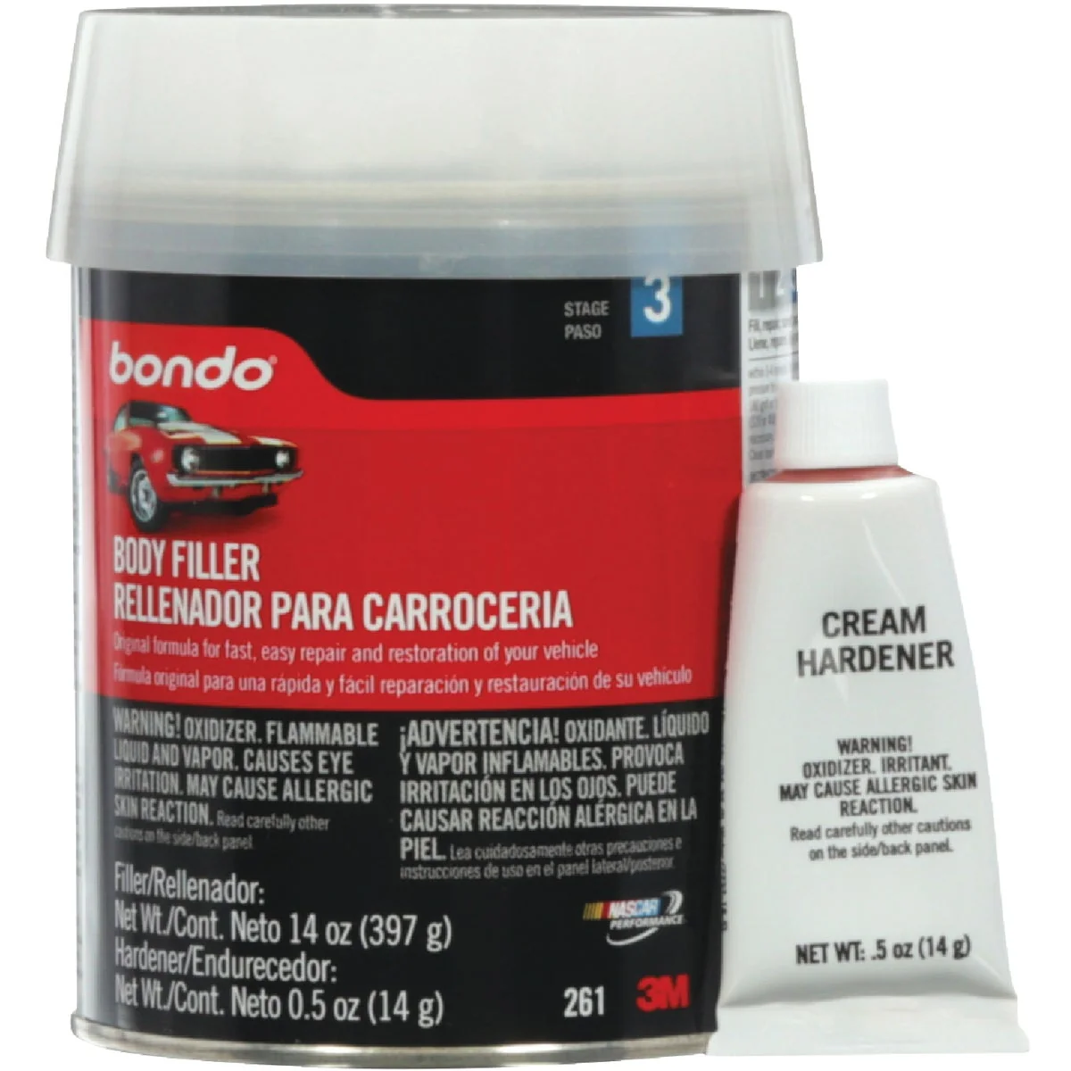 Verified 3M Bondo Pt. Body Filler with Hardener Authentic
