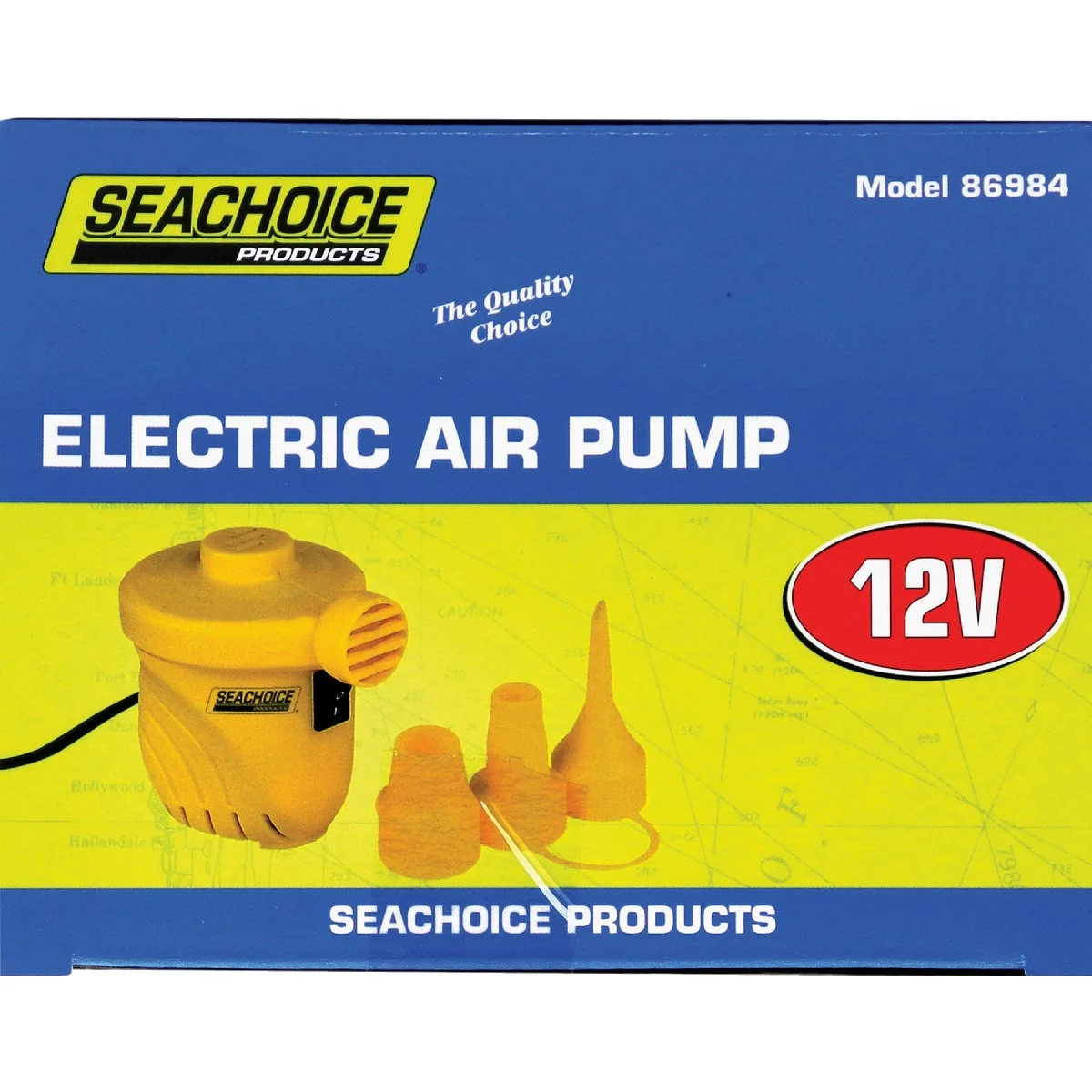 Detailed Seachoice 12 Volt 0.78 psi General Inflatables and Boating Electric Inflator Safe
