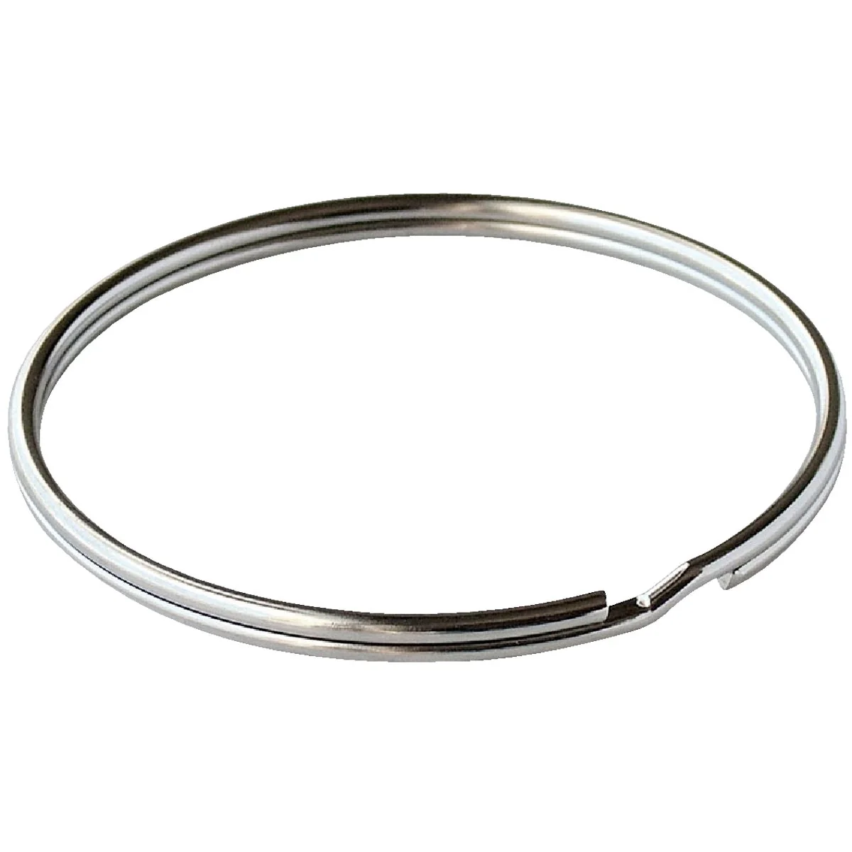 Dependable Lucky Line Tempered Steel Nickel-Plated 1-3 4 In. Key Ring 50-Pack Green