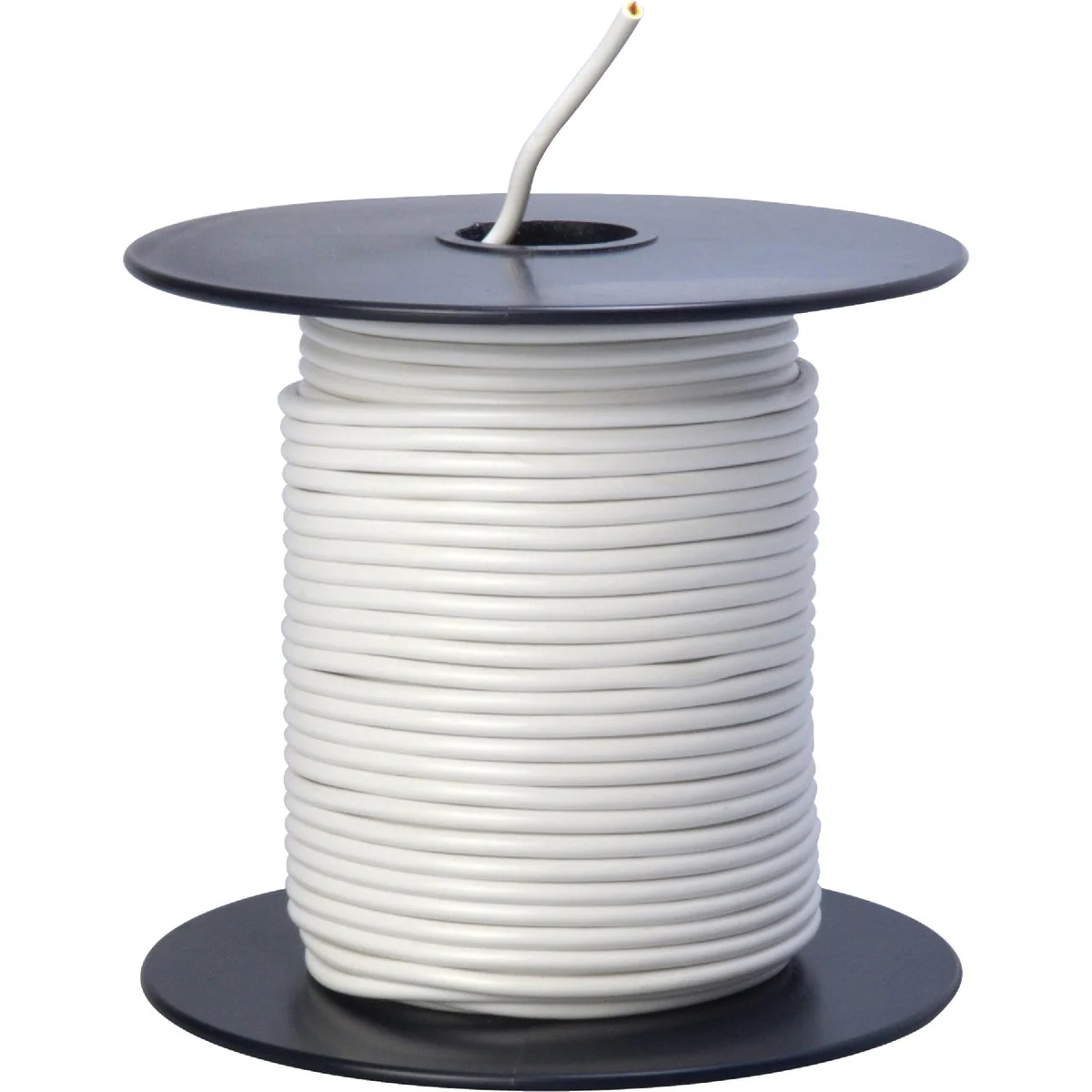 Consistent ROAD POWER 100 Ft. 18 Ga. PVC-Coated Primary Wire White Flexible