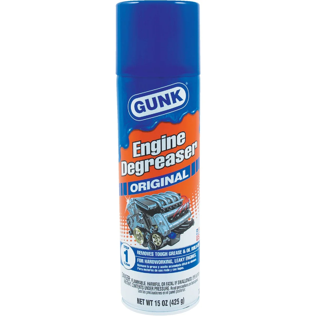 Certified Gunk 15 Oz. Aerosol Engine Cleaner Degreaser Versatile