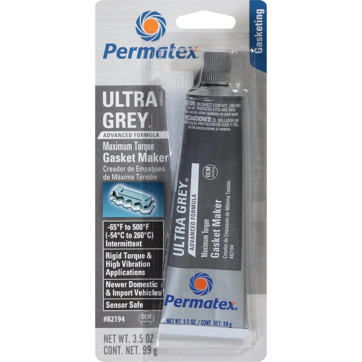 High-Grade Permatex 3.5 Oz. Ultra Grey Silicone Gasket Maker Premium Material
