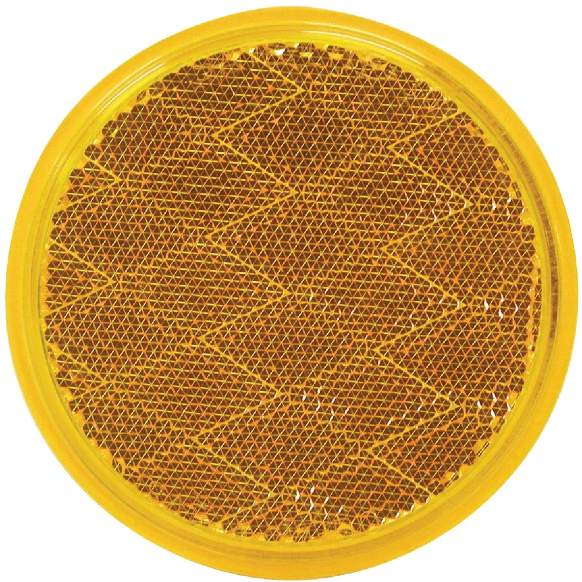 Versatile Peterson 3 In. Dia. Round Amber Quick-Mount Reflector Convenient