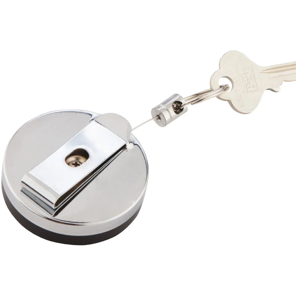 Flexible Custom Accessories Belt Clip 2 Ft. Chrome Retractable Key Chain Specialty