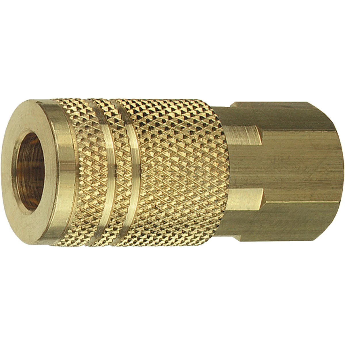 Easy-to-Use Tru-Flate Industrial Milton Series Push-to-Connect 1 4 In. FNPT Coupler 10-Pack Green