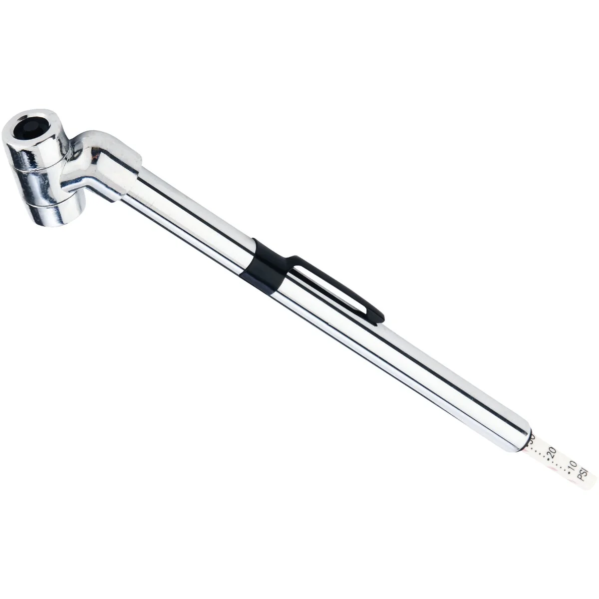 Smooth Custom Accessories 10-120 psi Chrome-Plated Offset Head Tire Gauge Top-Quality