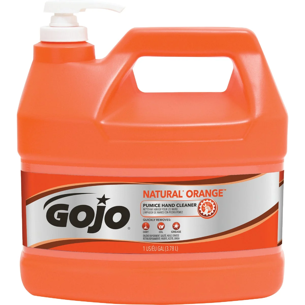 Fashionable GOJO Natural Orange 1 Gal. Pump Pumice Hand Cleaner Premium Material