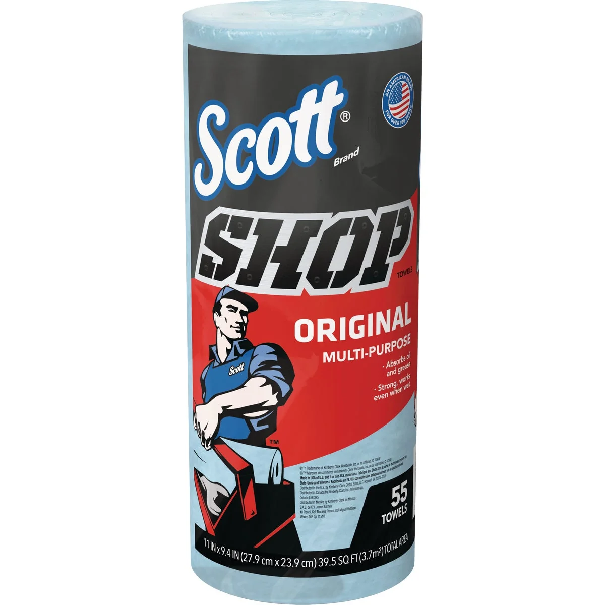 Reusable Scott 11 In. W x 9.4 In. L Disposable Shop Towel 55-Sheets Responsible