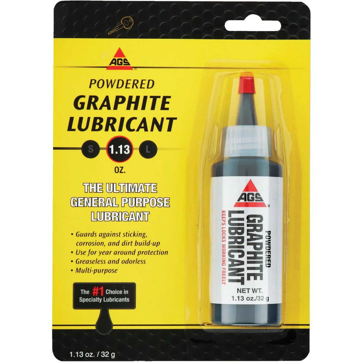 Minimalist AGS 1.13 Oz. Bottle Powdered Graphite Dry Lubricant Carefully Designed