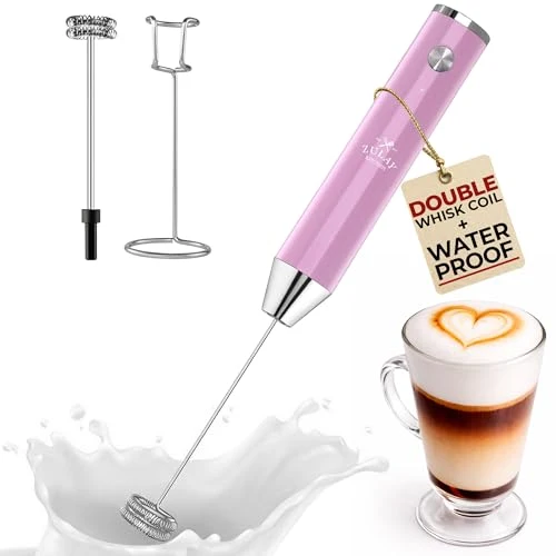 Secure Rechargeable Milk Frother Handheld Premium Material
