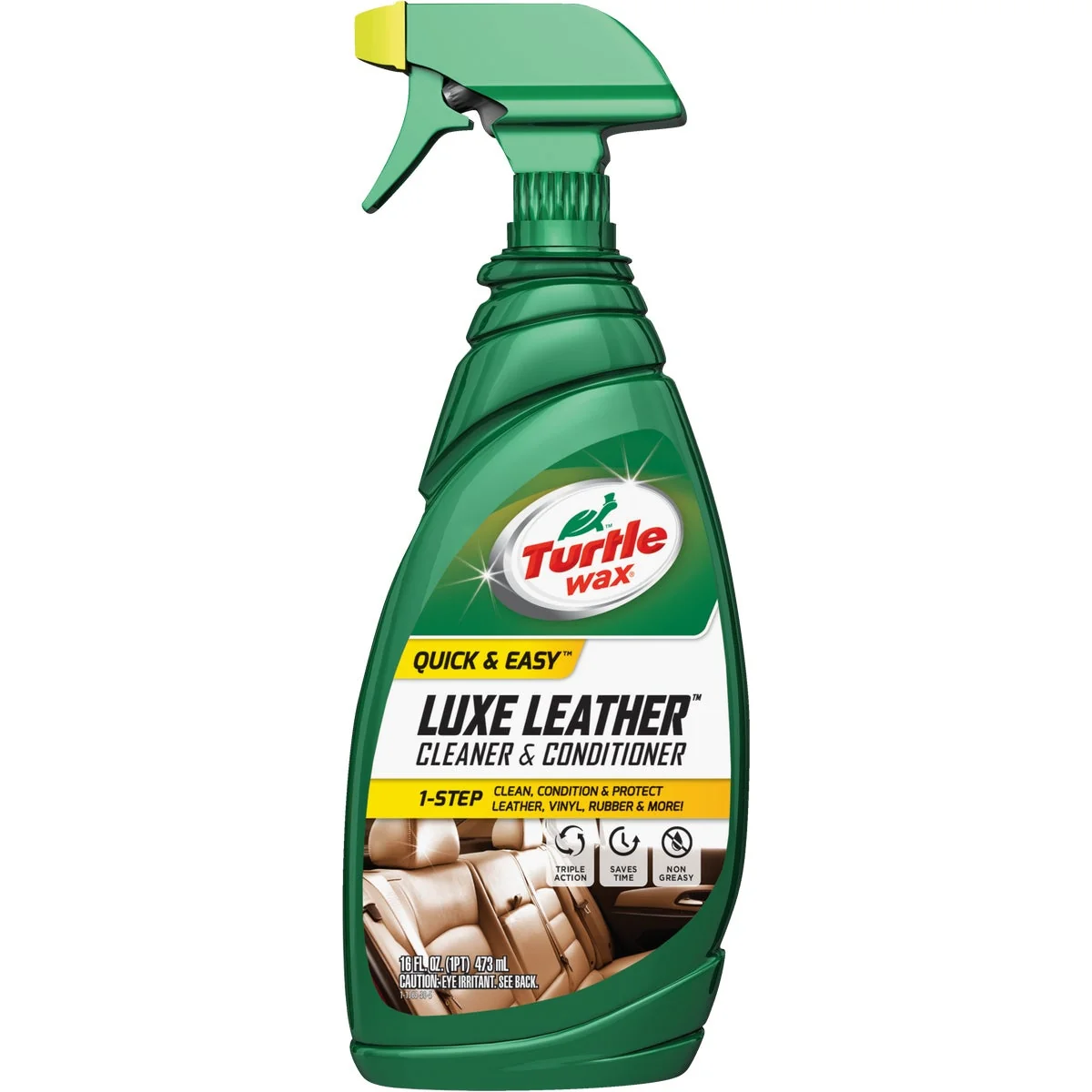 Traditional Turtle Wax Luxe Leather 16 Oz.Trigger Spray Leather Cleaner Detailed