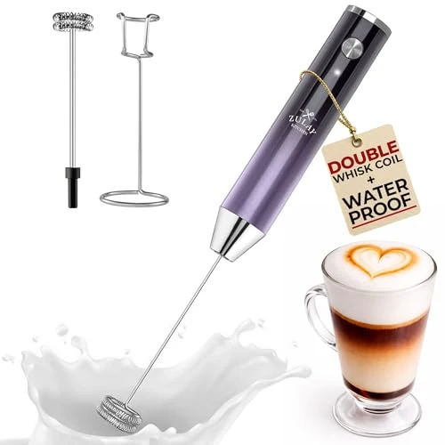 Natural Rechargeable Milk Frother Handheld Organic