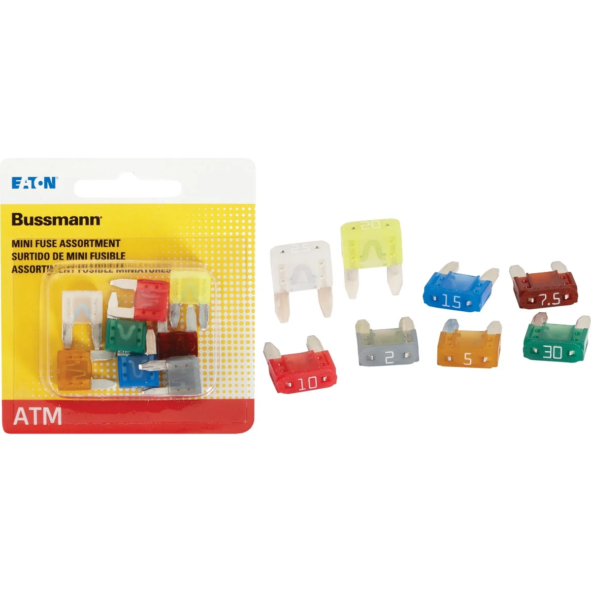 Next-Generation Bussmann ATM Mini Blade Fuse Assortment 8-Pack Proven