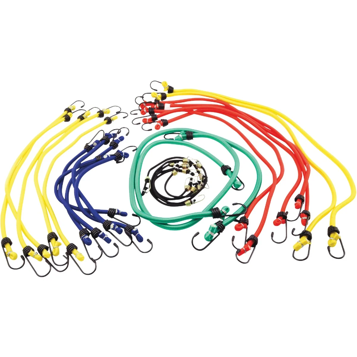Natural Erickson Vinyl Coated Wire Bungee Cord Set 25-Piece Efficient