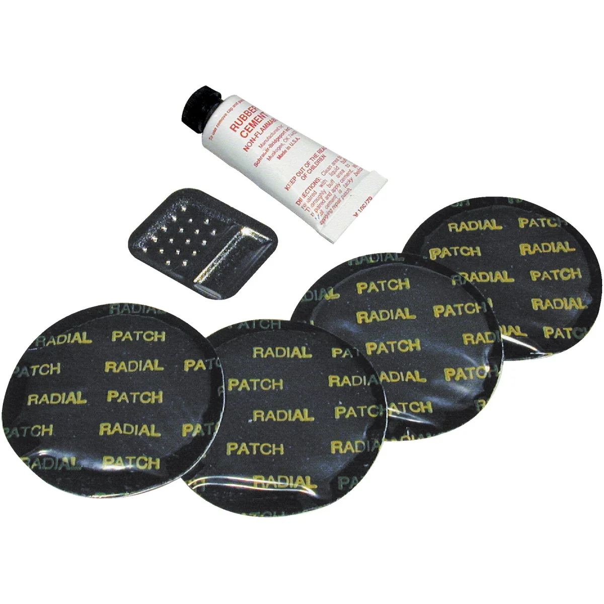 Soft Tru-Flate DIY Radial Tire Repair Kit 6-Piece Smooth