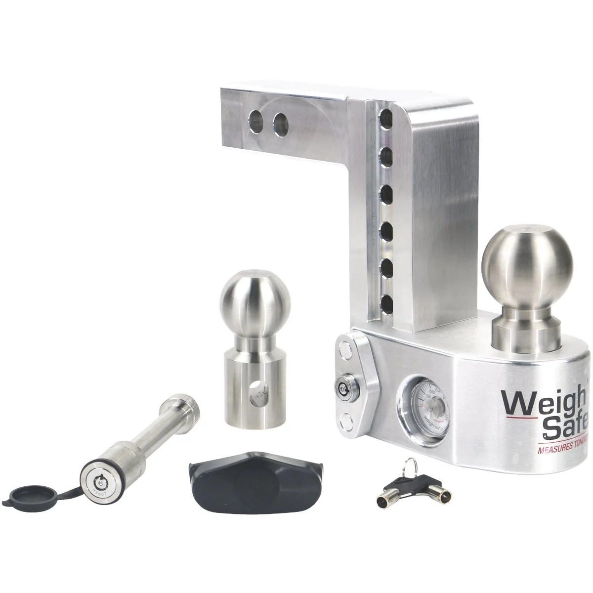 Modern Weigh Safe 6 In. Drop Class V Adjustable Aluminum Hitch Ball Mount Effective