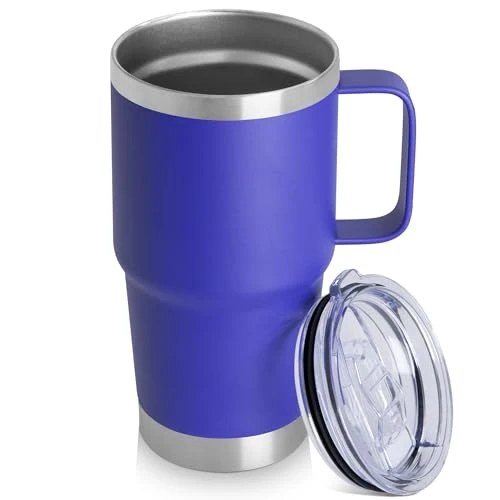 Elegant 20oz Tumbler with Handle Lid Stylish