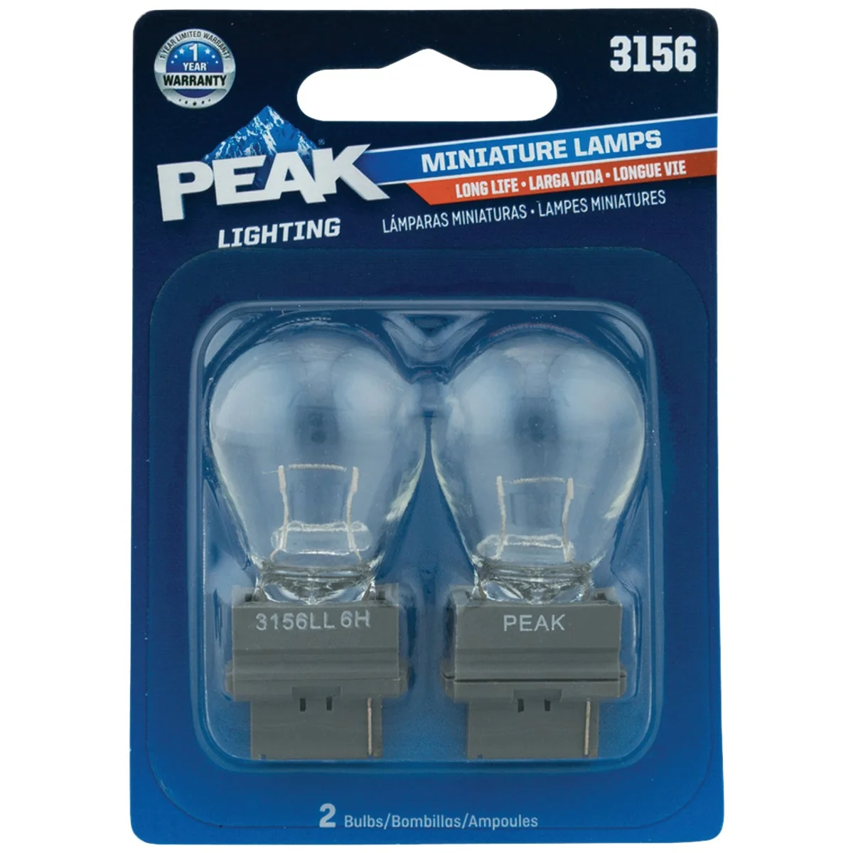 Minimalist PEAK 3156 12.8V Mini Incandescent Automotive Bulb 2-Pack Optimized