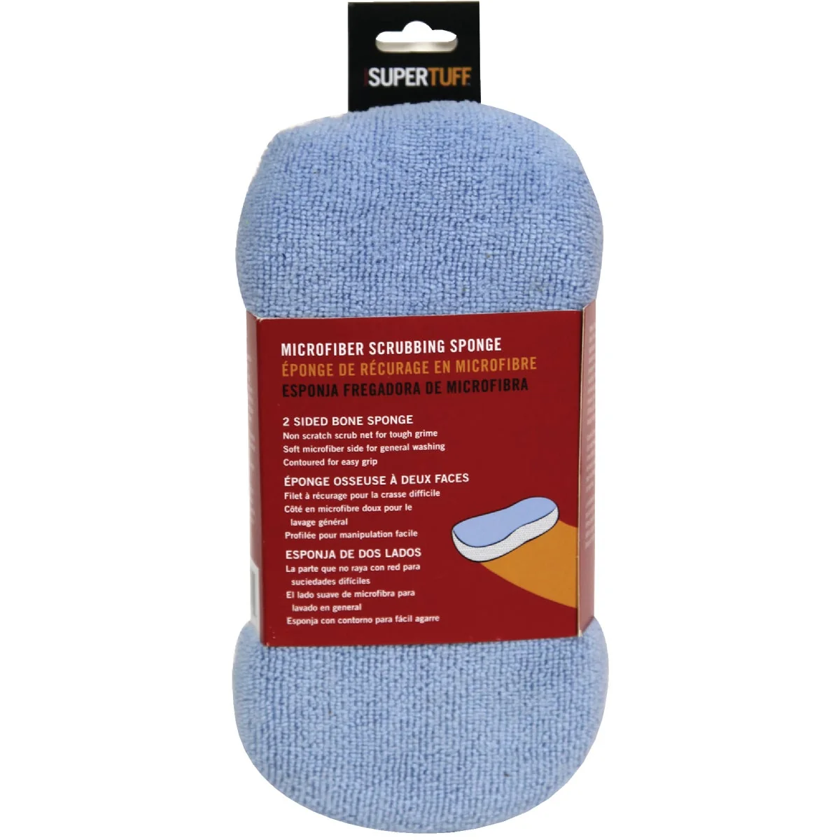 World-Class Trimaco SuperTuff 4 In. W x 8-1 2 In. L 2-Sided Microfiber Car Wash Sponge Fashionable