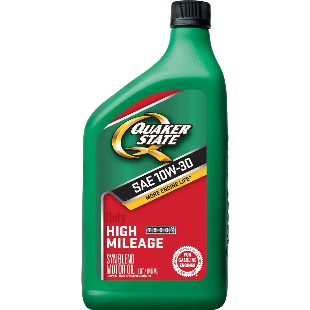 Reliable Quaker State 10W30 Quart High Mileage Synthetic Blend Motor Oil High-End
