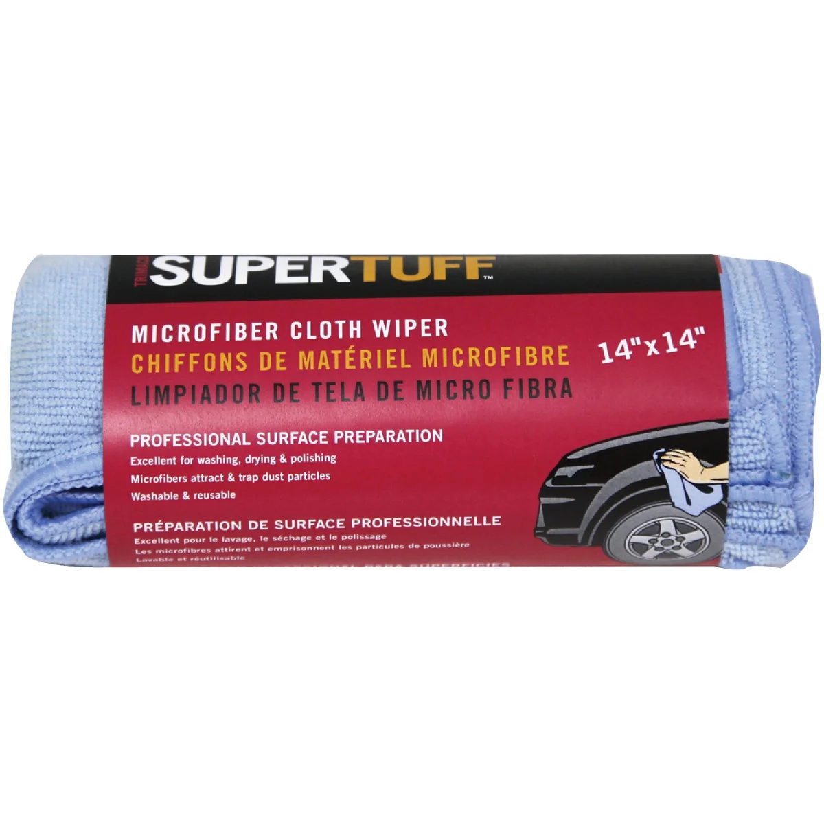 Carefully Designed Trimaco SuperTuff 14 In. Square Microfiber Cleaning Cloth 3-Pack Smart