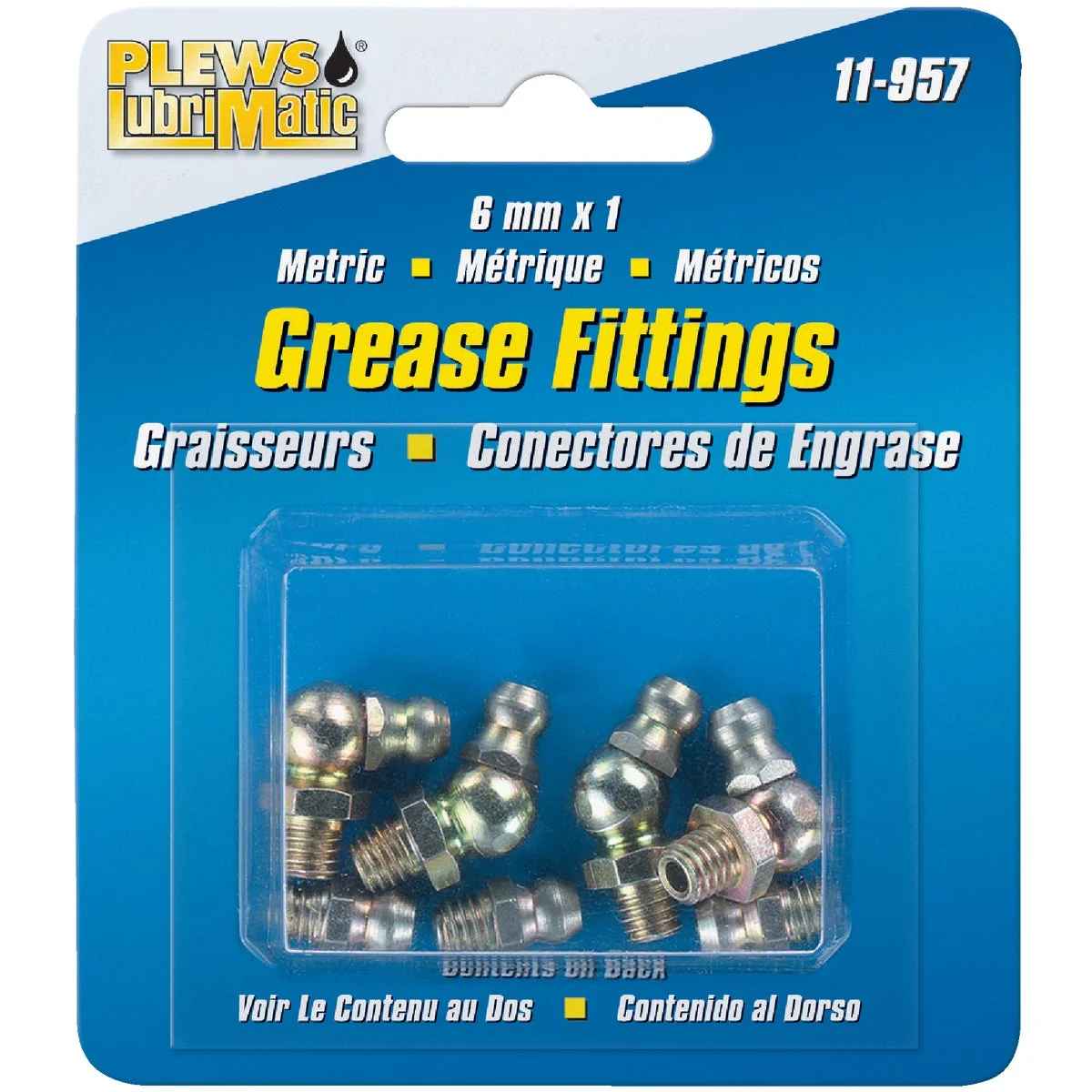 Comfortable Plews Lubrimatic 6mm X 1 Grease Fitting Clean
